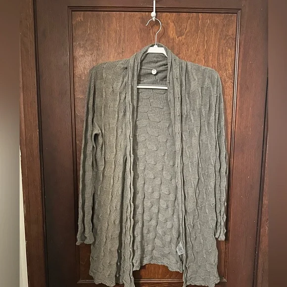 Margaret O'Leary Origami Duster in Cement Size M - Picture 2 of 6